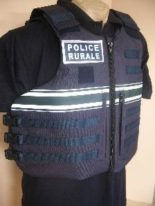 Gilet pare balle Police Rurale/Garde Champêtre passant Molle